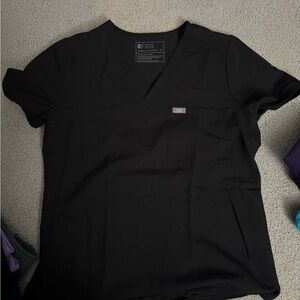 FIGS Black Scrub Top& bottom